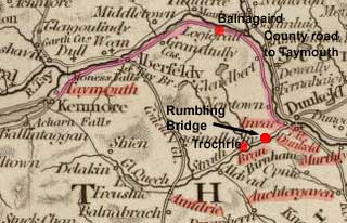 Map of Little Dunkeld parish