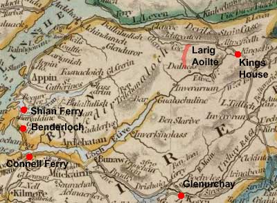 Map of Ardchattan