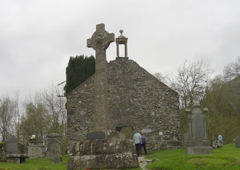 The old church in Balquiddher where Rob Roy is said to be buried