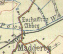 Map of the abbey environs