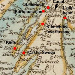Map of North Knapdale