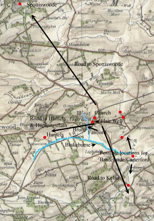 Map of Gordon