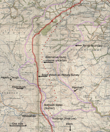 Road from Risilbrigs to Innerwick