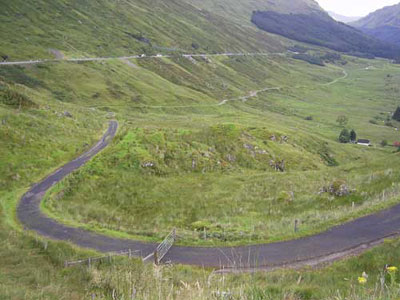 The Rest and Be Thankful  military road